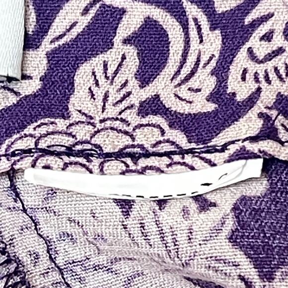 Zara Boho Purple Floral Print Sarong Wrap Skirt Women's S Flowy Midi Cottagecore - Picture 8 of 8